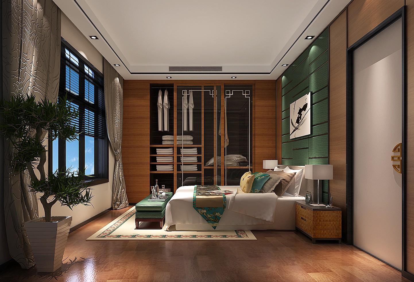 卧室图片来自北京高度国际在长阳半岛--新中式风格的分享