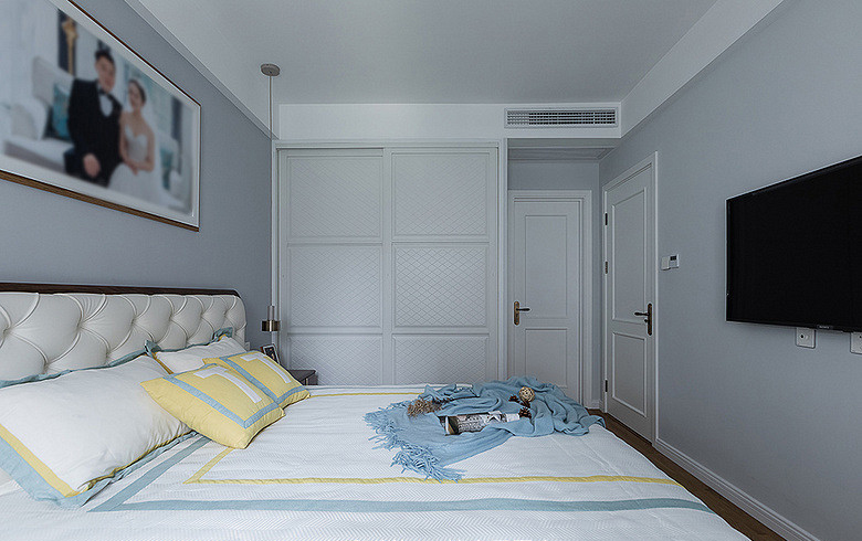 卧室图片来自家装大管家在110平北欧简约3居 心的温暖港湾的分享