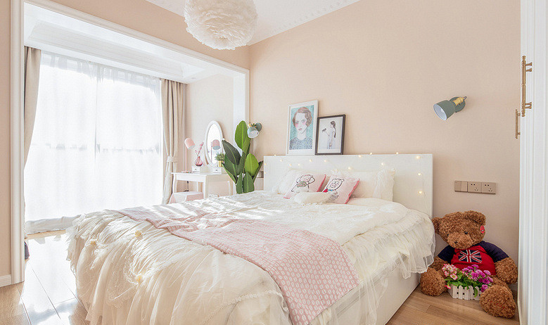 卧室图片来自家装大管家在120平美式明亮居 小家温馨惹人爱的分享
