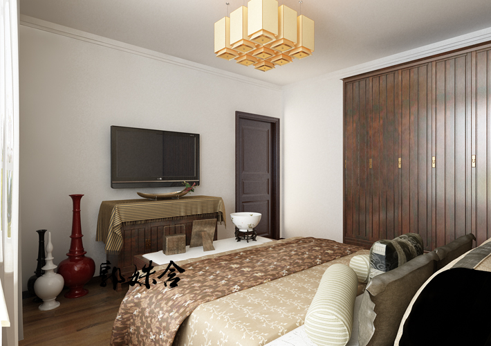 卧室图片来自沈阳百家装饰小姜在百家装饰橡树湾135平中式风格的分享
