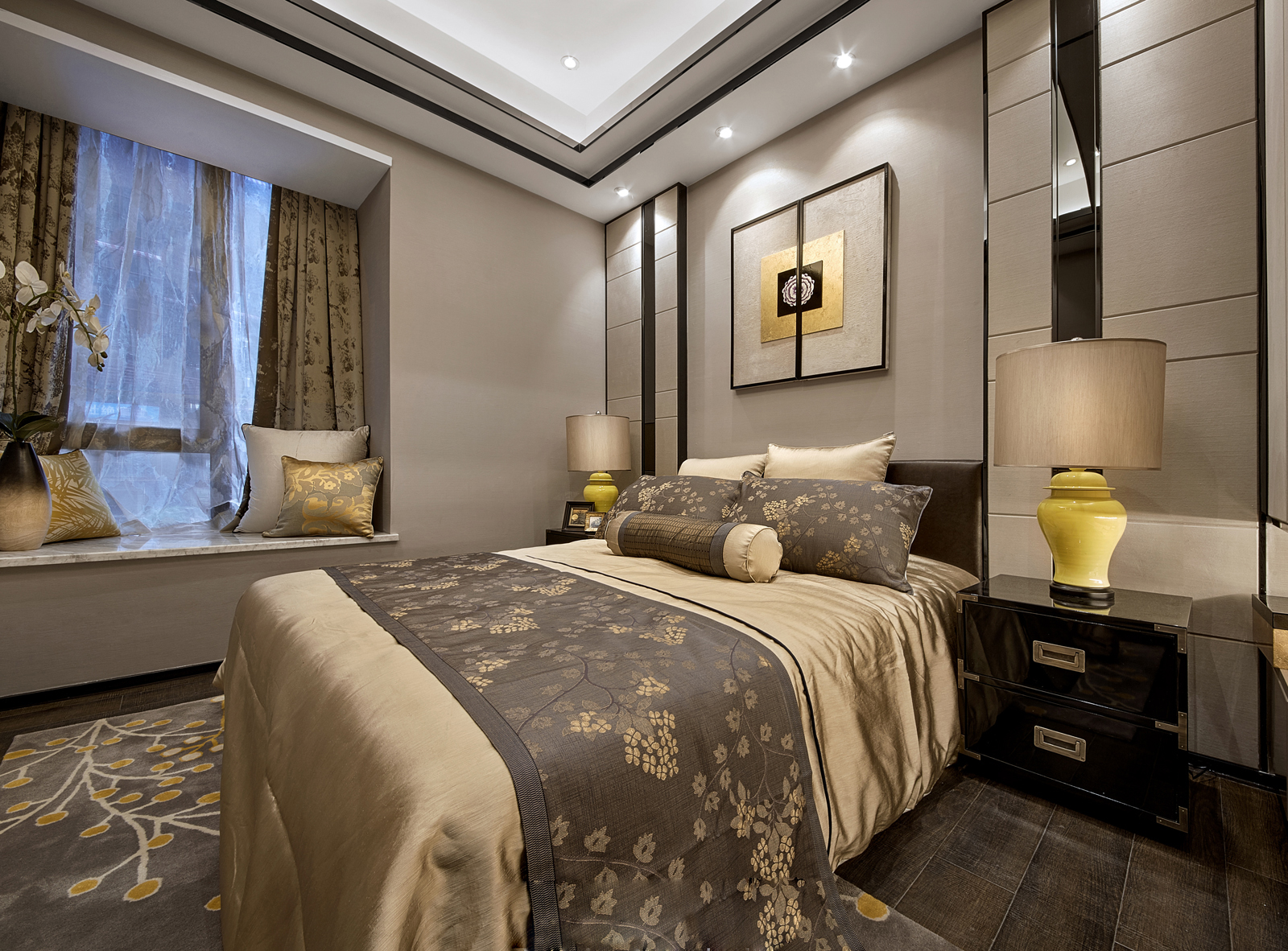 二居 旧房改造 中式 卧室图片来自北京今朝装饰在中式客中山水的分享
