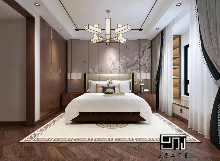 卧室图片来自沈阳百家装饰小姜在碧桂园名门200平别墅港式风格的分享