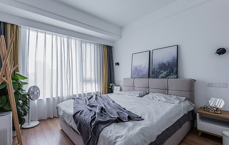 卧室图片来自家装大管家在唯美浪漫 95平温润北欧时尚空间的分享