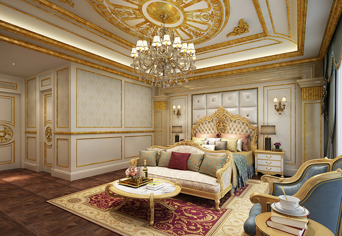 一品漫城 别墅装修 欧式古典 别墅设计师 卧室图片来自jtong0002在一品漫城独栋别墅欧式宫廷风格的分享