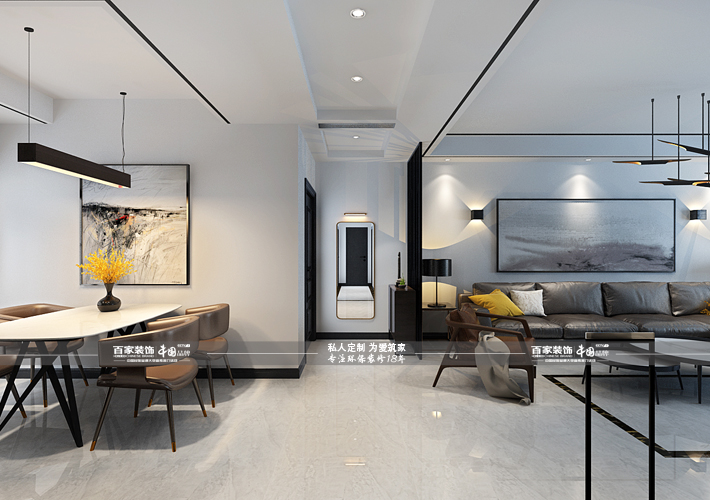 三居 奥园国际 后现代风格 客厅图片来自百家设计小刘在奥园国际125平后现代风的分享