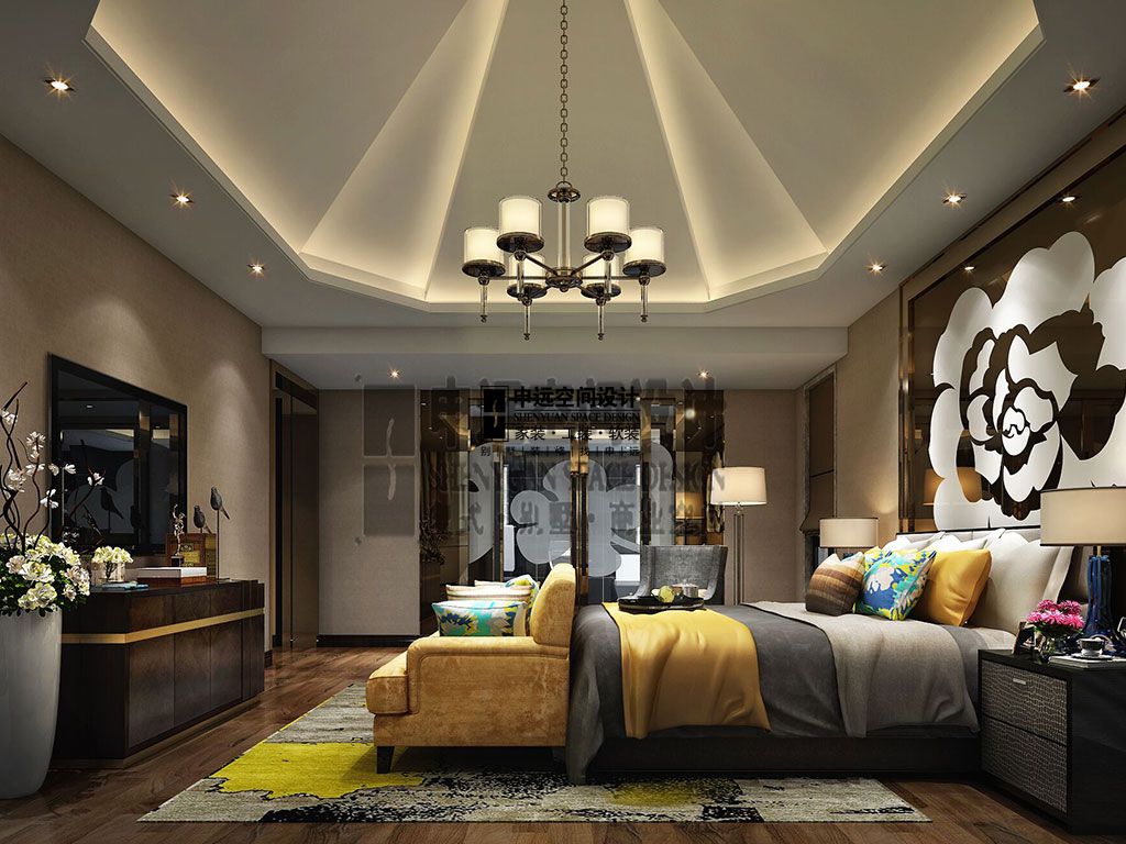 简约 别墅 现代 卧室图片来自申远空间设计北京分公司在别墅装修设计-现代风格的分享