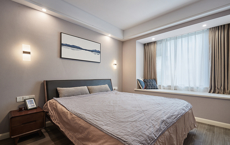 卧室图片来自家装大管家在100平现代北欧3居 简单的才是家的分享