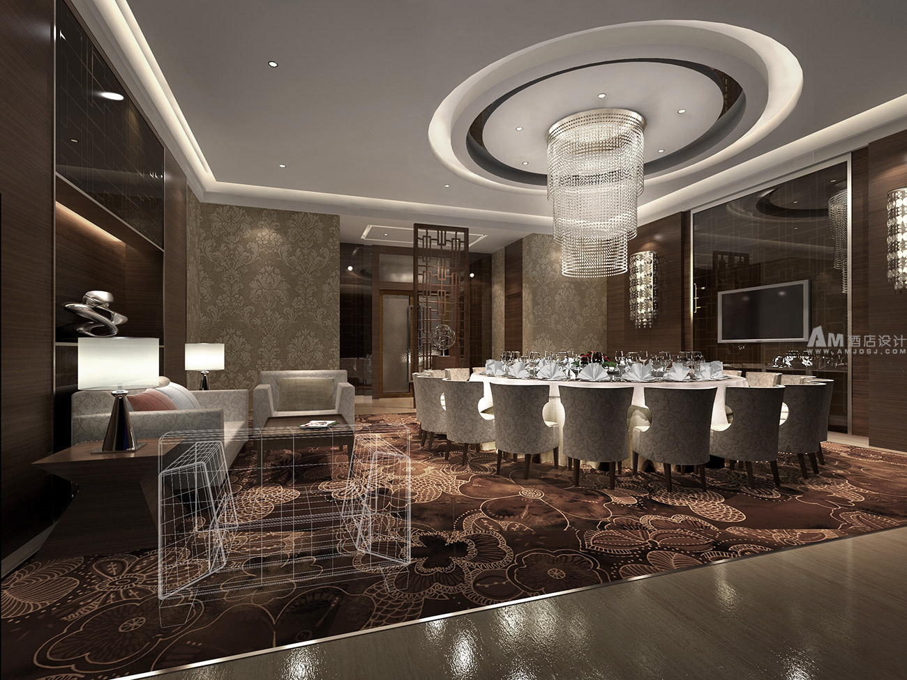 酒店设计 其他图片来自智尚设计在上海商务酒店装修设计效果图的分享