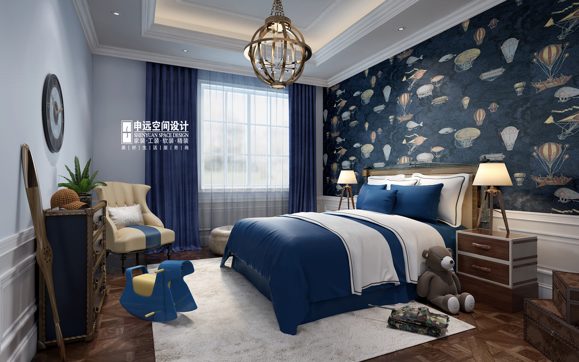 别墅 新古典 欧式 申远 别墅装修 儿童房图片来自申远空间设计北京分公司在优山美地-新古典风格的分享