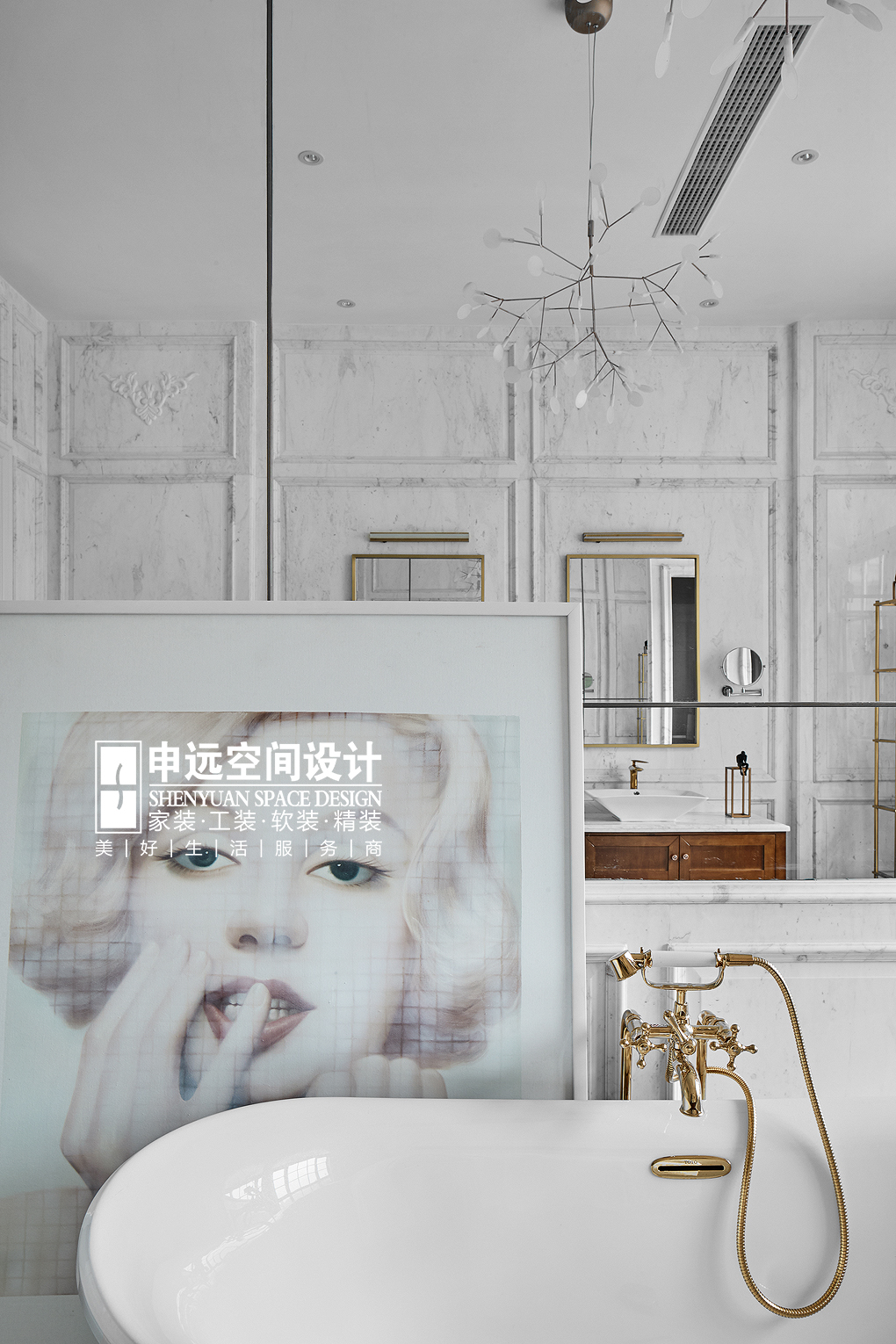 别墅 现代法式 法式 现代 申远 卫生间图片来自申远空间设计北京分公司在北京申远-现代法式风格的分享