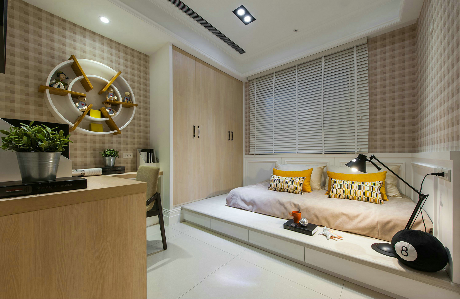 简约 欧式 旧房改造 收纳 卧室图片来自北京今朝装饰在简欧风的分享