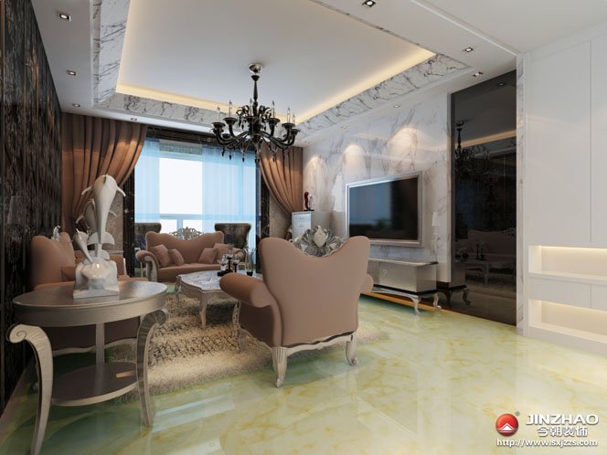 简约 欧式 客厅图片来自今朝宜居装饰在优雅的简欧风的分享