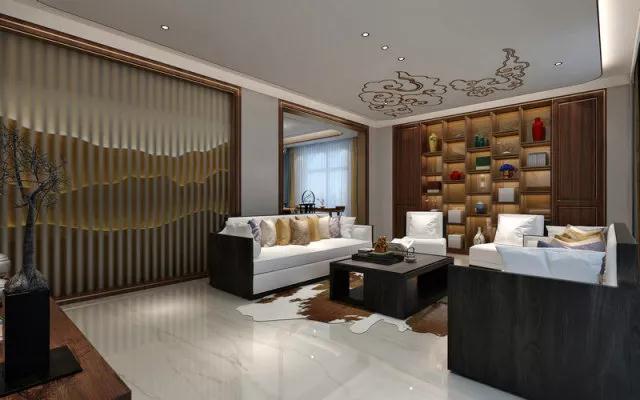 别墅 设计 装修 案例 新中式 客厅图片来自无锡别墅设计s在香樟园347㎡联排别墅设计案例的分享