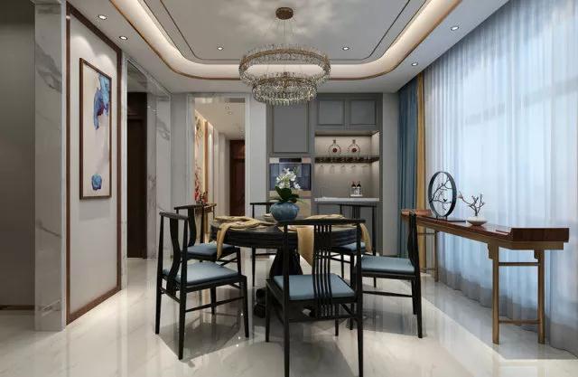 别墅 设计 装修 案例 新中式 餐厅图片来自无锡别墅设计s在香樟园347㎡联排别墅设计案例的分享