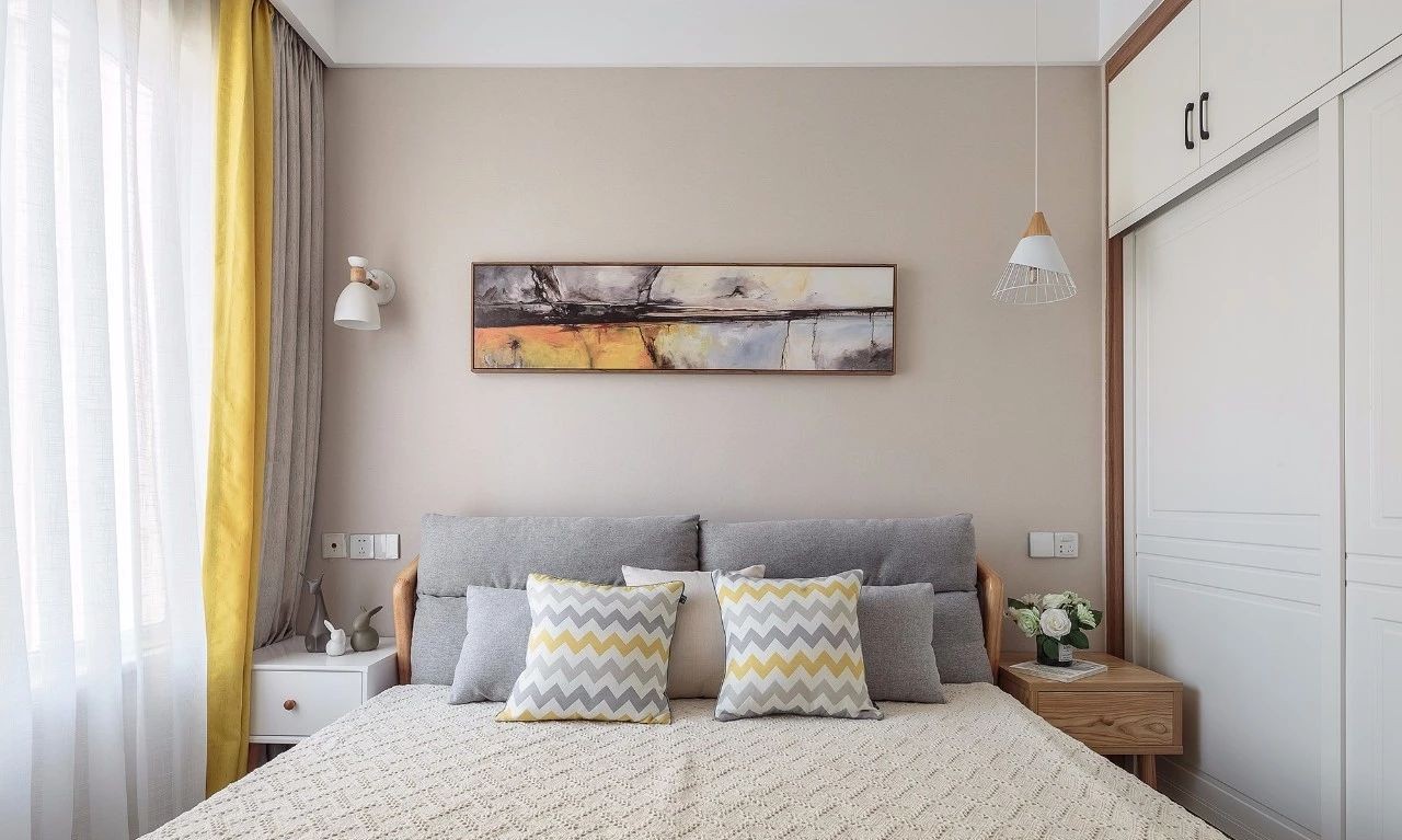 卧室图片来自鹏友百年装饰在自然轻盈北欧三居的分享