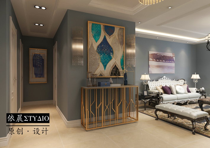 隆河谷 欧式风格 别墅 客厅图片来自百家设计小刘在隆河谷280平欧式风格的分享