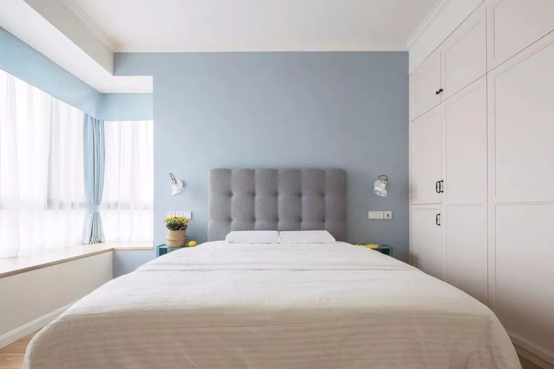 卧室图片来自鹏友百年装饰在这样清新舒适，可真自在的分享