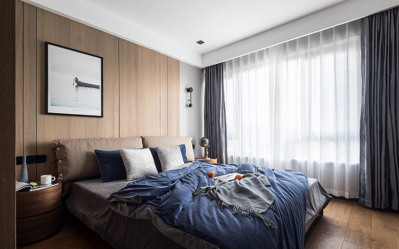卧室图片来自家装大管家在以简胜繁 100平现代淡雅含蓄3居的分享