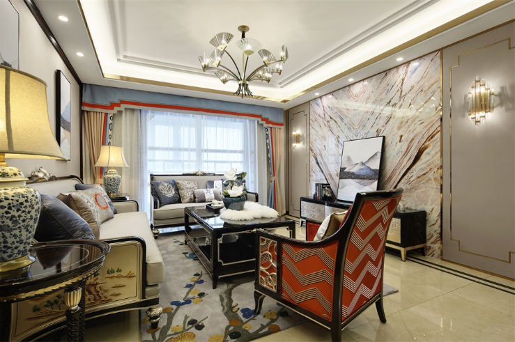 客厅图片来自装家美在首创国际学园150平米新古典风的分享