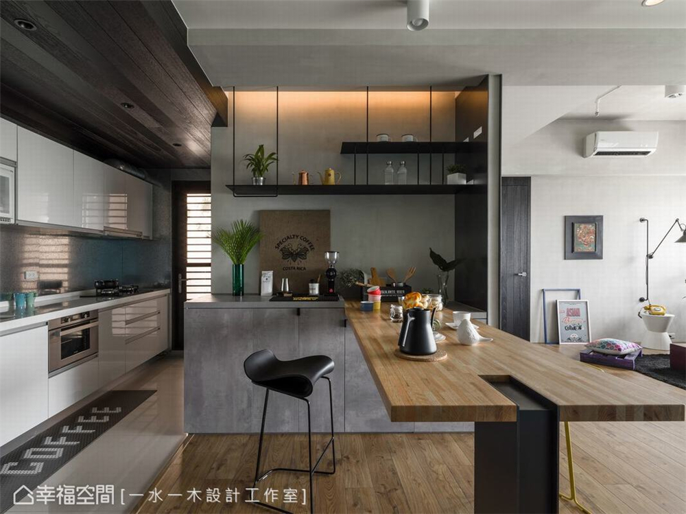 装修设计 装修完成 现代风格 厨房图片来自幸福空间在63平，品味轻生活 形塑画家公寓的分享