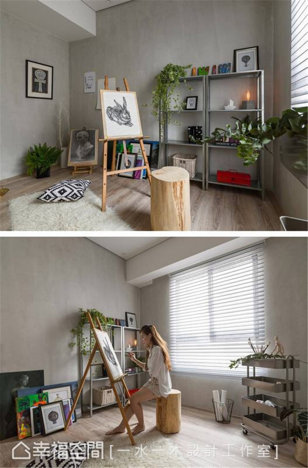 装修设计 装修完成 现代风格 其他图片来自幸福空间在63平，品味轻生活 形塑画家公寓的分享