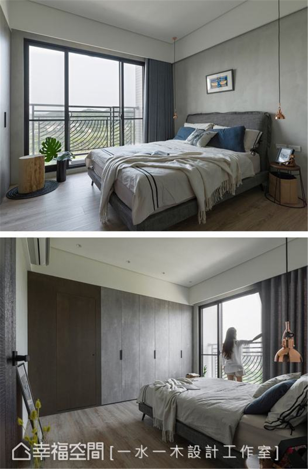 装修设计 装修完成 现代风格 卧室图片来自幸福空间在63平，品味轻生活 形塑画家公寓的分享