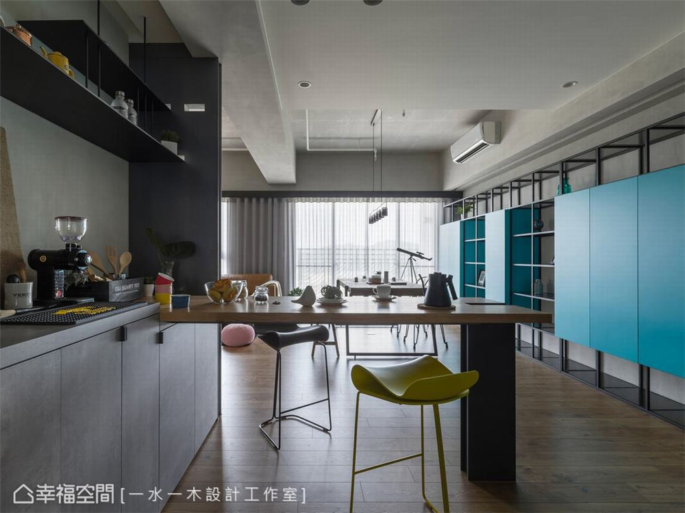 装修设计 装修完成 现代风格 餐厅图片来自幸福空间在63平，品味轻生活 形塑画家公寓的分享