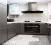 厨房规划
厨房以U字型规划设计，让小空间的收纳坪效大大提升，其简约的柜体造型也让视觉质感更上层楼。