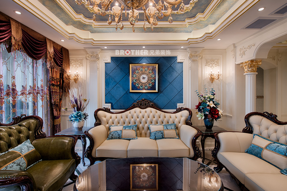 欧式 白领 未来家 客厅 大户型 客厅图片来自兄弟装饰-蒋林明在融创白象街装修|155平大户型设计的分享