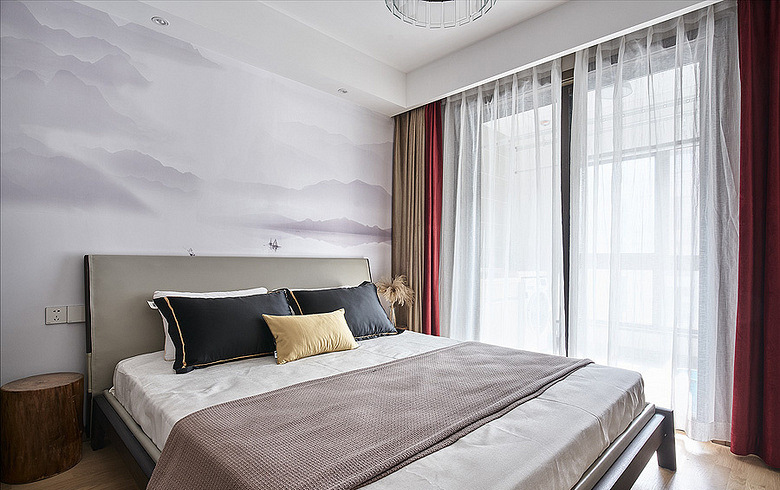 卧室图片来自家装大管家在106平现代素雅3居 营造舒适生活的分享