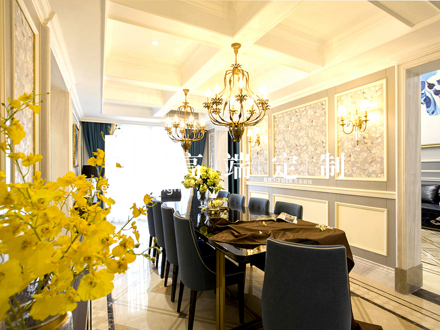 别墅 装修设计 法式 餐厅图片来自重庆兄弟装饰黄妃在BR十大设计腕获奖作品，旷年伟的分享