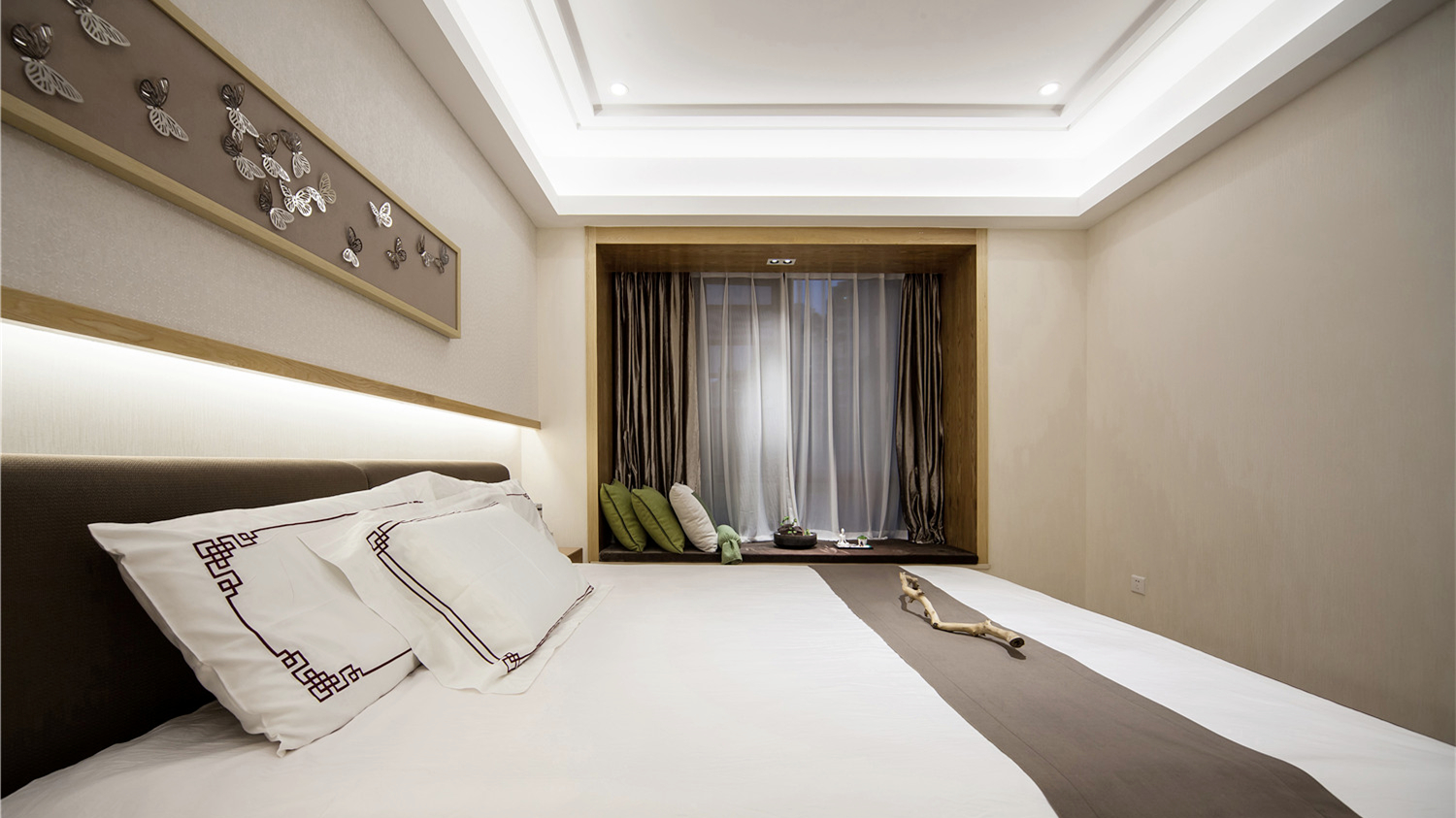 新东方 新中式 现代中式 天汇设计 游小话 卧室图片来自福建天汇设计工程有限公司在THD-天汇设计《清风韵》的分享