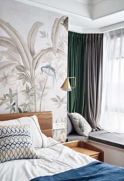 卧室图片来自家装大管家在舒适与洒脱 100平时尚美式3居室的分享