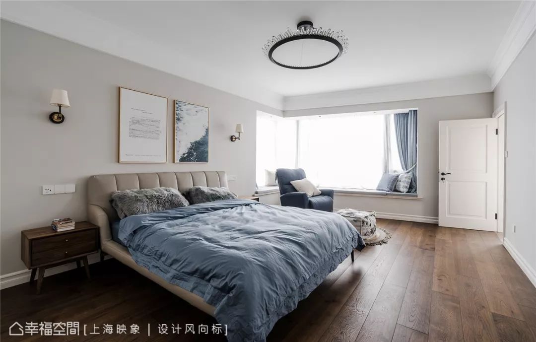 四居 美式 上海装修 设计师 上海映象 上海设计 幸福空间 卧室图片来自幸福空间在荏苒 |美式随兴恬淡之家的分享