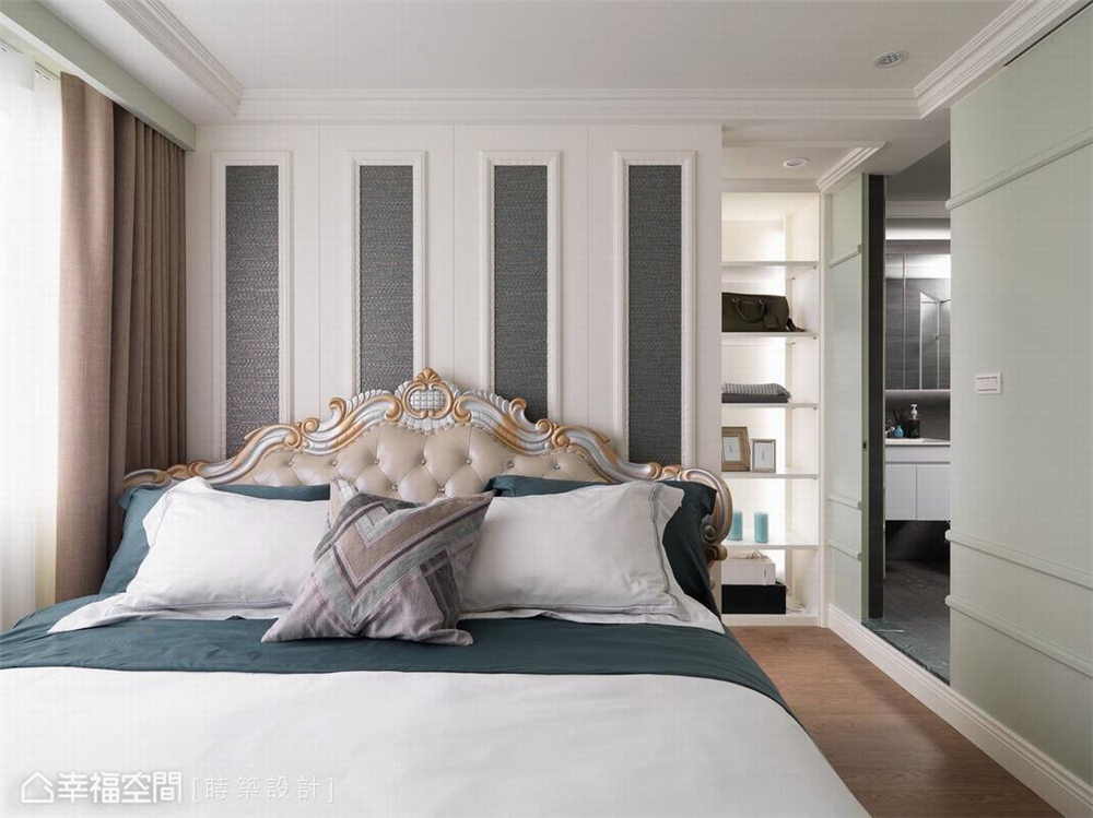 装修设计 装修完成 新古典 卧室图片来自幸福空间在99平，新古典内敛美宅的分享