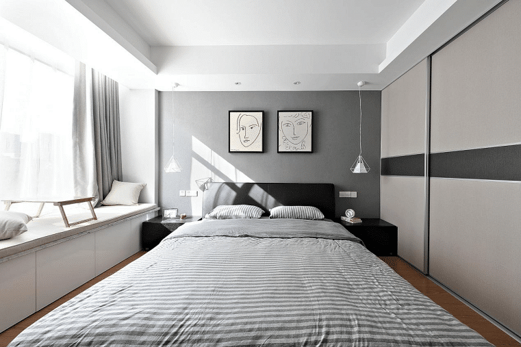 卧室图片来自家装大管家在宁静淡然 139平台式简约混搭3居的分享