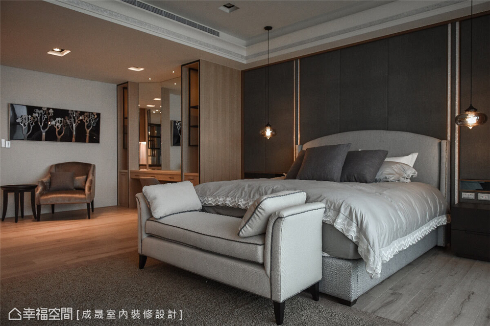 装修设计 装修完成 混搭风格 卧室图片来自幸福空间在248平，低调奢华 绝世品味的分享