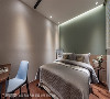 别样风采
客卧在颜色上显得更缤纷且跳色处理，运用墙面与家具的色彩为优雅的空间设计，增添活泼气息。
