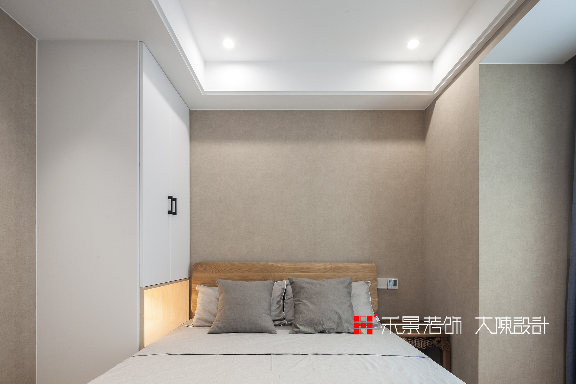 小资 80后 卧室图片来自禾景大陈设计在耳目一新的艺术空间—天井茶室的分享