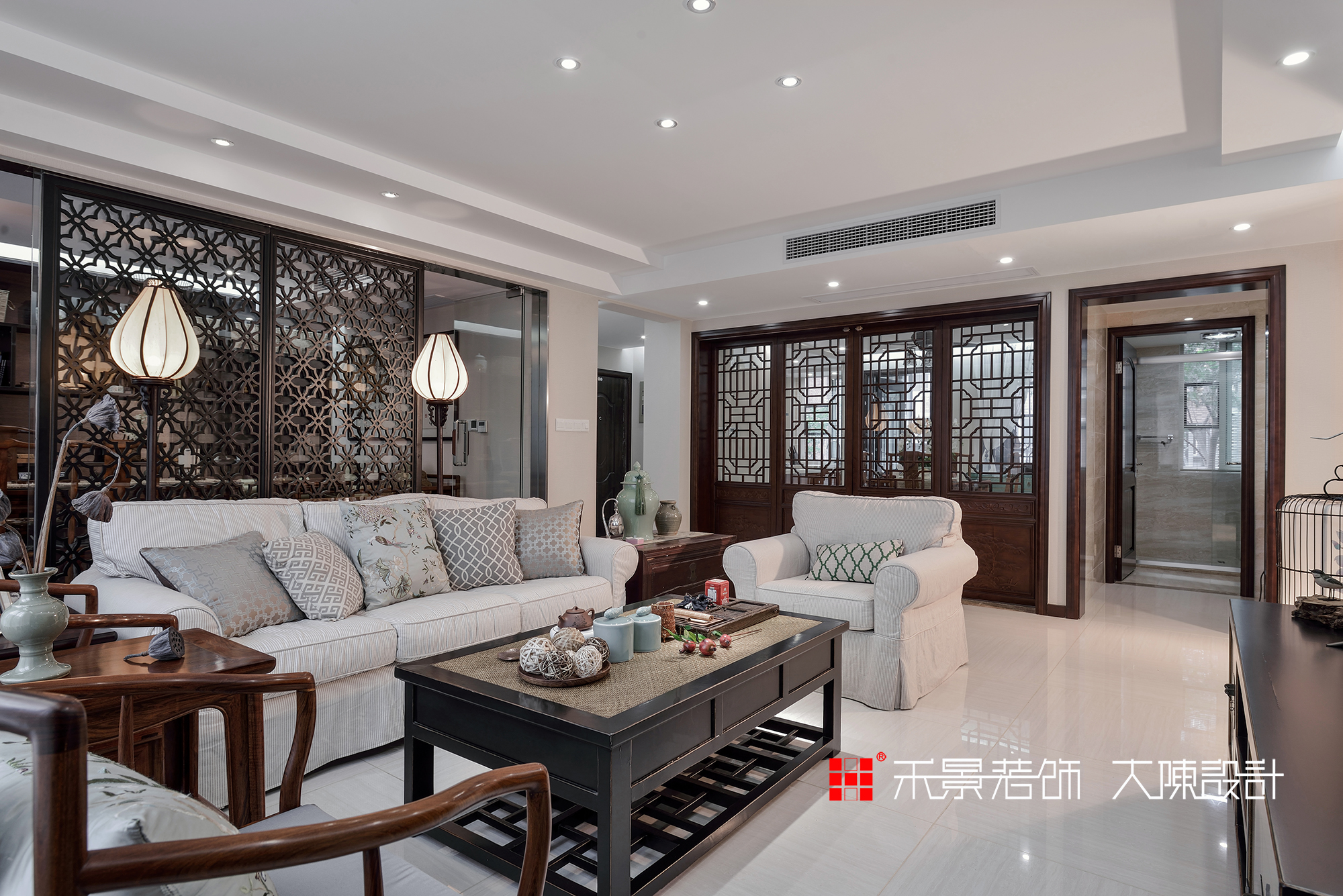 中式 客厅图片来自禾景大陈设计在空谷幽兰亦芬芳的分享