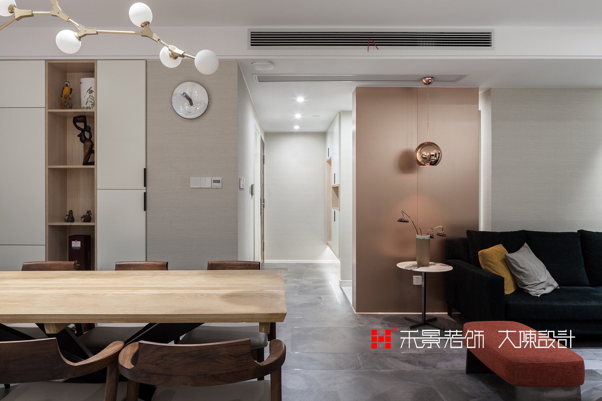 小资 80后 客厅图片来自禾景大陈设计在耳目一新的艺术空间—天井茶室的分享