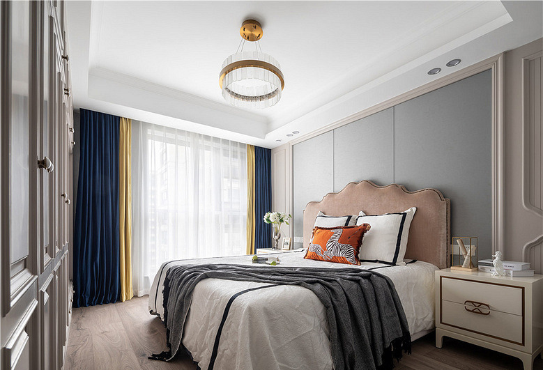 卧室图片来自家装大管家在简洁舒适 120平现代轻奢雅致3居的分享