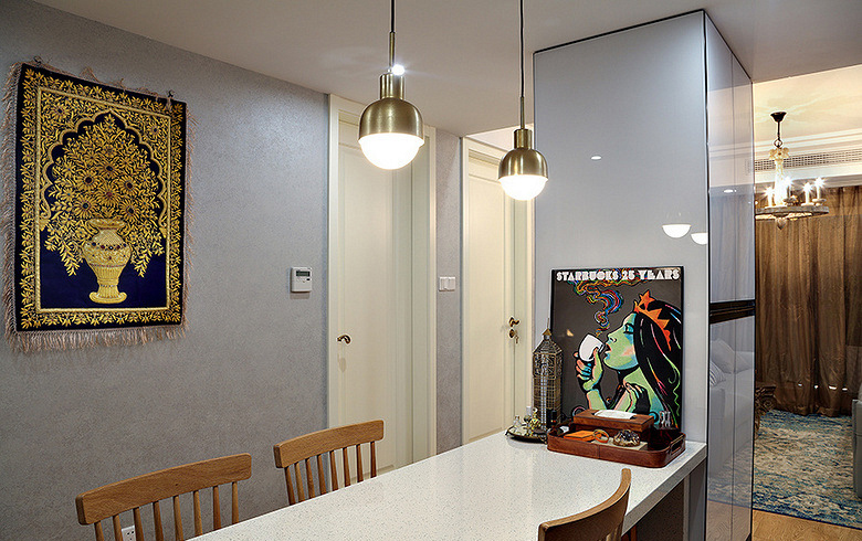 餐厅图片来自家装大管家在明亮恬静 95平现代混搭舒适两居的分享
