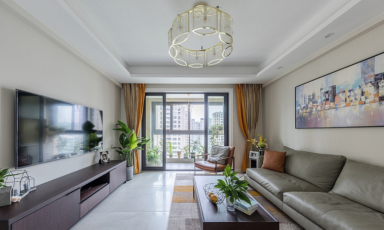 客厅图片来自家装大管家在145平现代舒适3居 低调奢华世界的分享