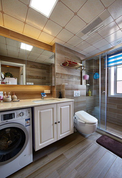 卫生间图片来自家装大管家在90平美式混搭空间 个性鲜明的家的分享