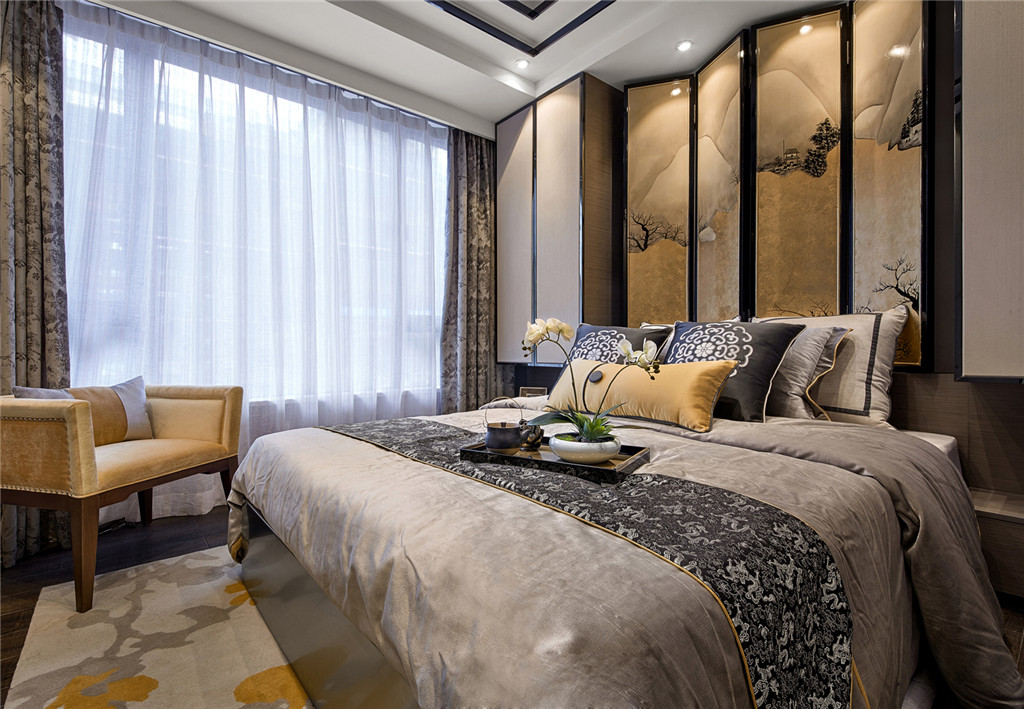三居 旧房改造 小资 中式 老房 80后 卧室图片来自北京今朝装饰在传统中式三居室的分享