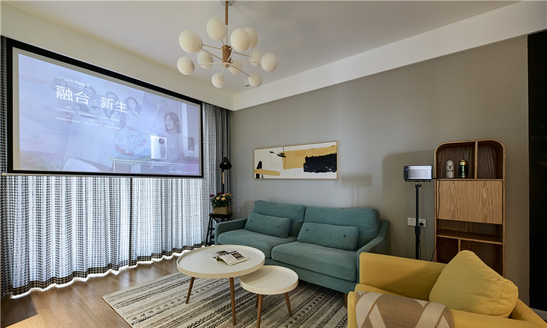 客厅图片来自家装大管家在91平北欧舒适居 简洁大方又耐看的分享