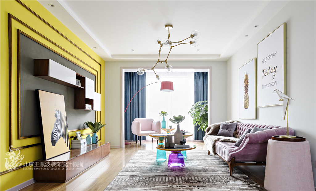 客厅图片来自王凤波设计机构在新城名苑呼和浩特的分享