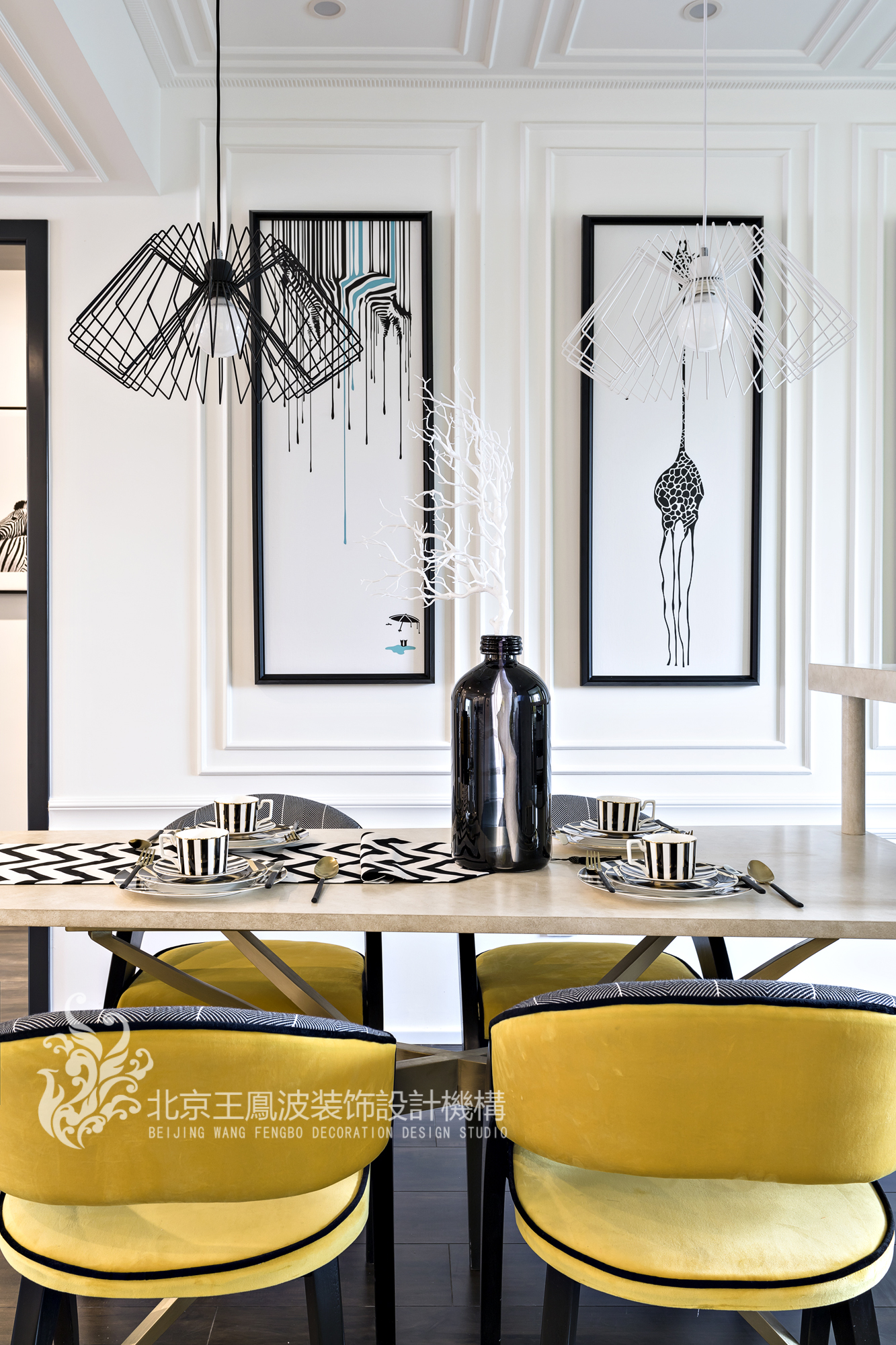 餐厅图片来自王凤波设计机构在斑马纹里的贵族世界，王凤波装饰的分享