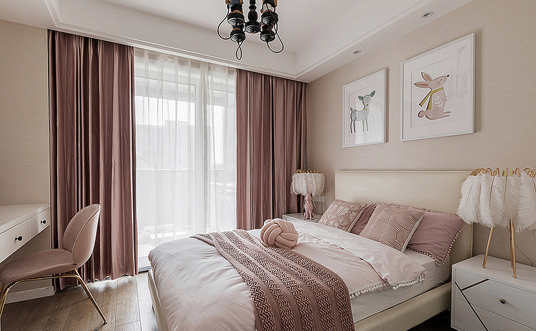 卧室图片来自家装大管家在特立独行 109平现代时尚大气3居的分享